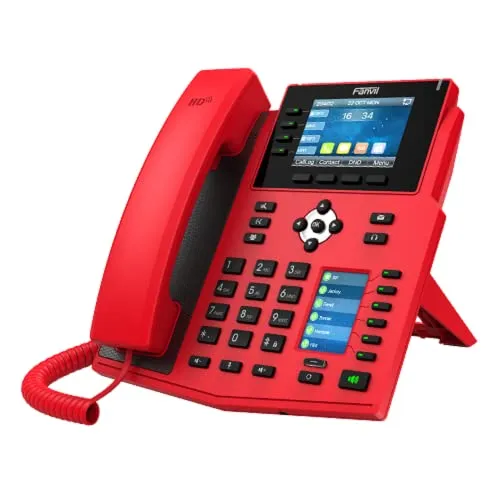 Fanvil X5U-R IP-Telefon - 40 DSS LCD-Tasten mit LED, HD-Audio und Farbdisplay, ideal für professionelle Kommunikation