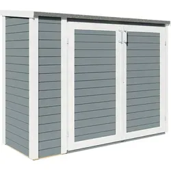 Bertilo Gartenschrank Multibox 3 Grau 200 cm x 82 cm