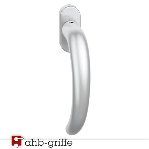 FSB Fenstergriff 1160 Alu natur Rasterung oval schmal 24-38 mm Fensterolive