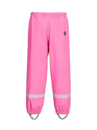 SCHIETWETTER Unisex Kinder Regenhose Pixie, Matschhose, Buddelhose, Jungen, Mädchen, wasserdicht, ungefüttert pink 128