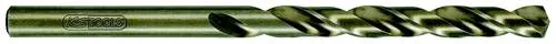 KS Tools 3303104 HSS-G-Co 5 Metall-Spiralbohrer-Set 10.4mm - Spiralbohrer-Set für höchste Beanspruchung, ideal für unlegierte und legierte Stähle bis 1100 N/mm² Festigkeit, mit hoher Warmhärtebeständigkeit und goldbrauner Oberfläche.