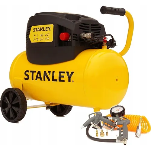 STANLEY Kompressor D 200/10/24 - 1,5PS, 24l Tank, max 10bar - Kompressoren mit ölfreiem Betrieb, ideal für DIY-Projekte und professionelle Anwendungen, 180l/min Luftabgabe für schnelle Ergebnisse.