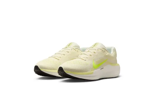 Nike Winflo 11 Neutralschuh Herren - Reaktionsfreudige Dämpfung in Creme und Neongelb, Größe 46 - Laufschuhe mit atmungsaktivem Mesh-Obermaterial und energierückgebender Cushlon 3.0-Mittelsohle für ein optimales Laufgefühl. Ideal für tägliche Läufe und verschiedene Fußformen.