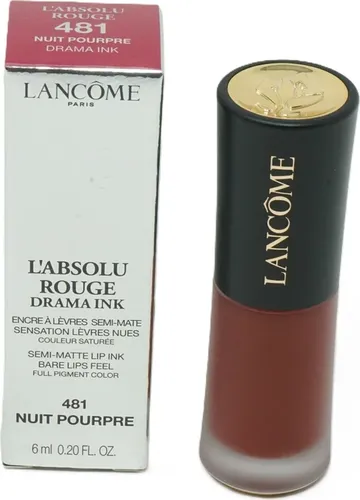 Lancôme L'Absolu Rouge Drama Ink 481 Nuit Pourpre 6 ml in blau von Lancôme