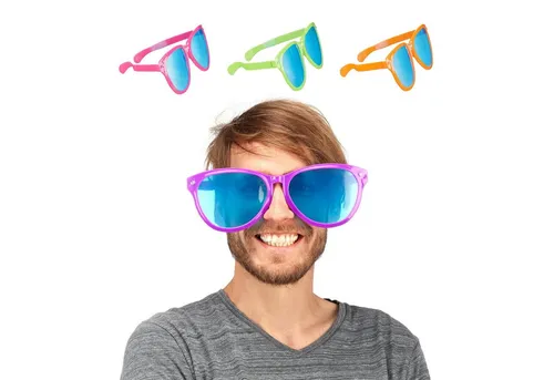 relaxdays Partyanzug Riesenbrille