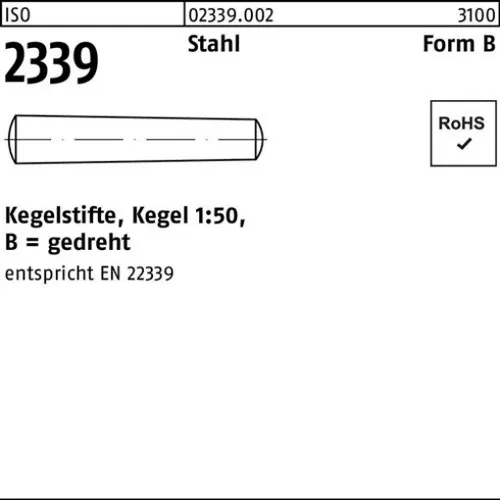 100er PACK(Stk) 002339000020030014 Kegelstift ISO 2339 gedreht B 3 x 14 Stahl K