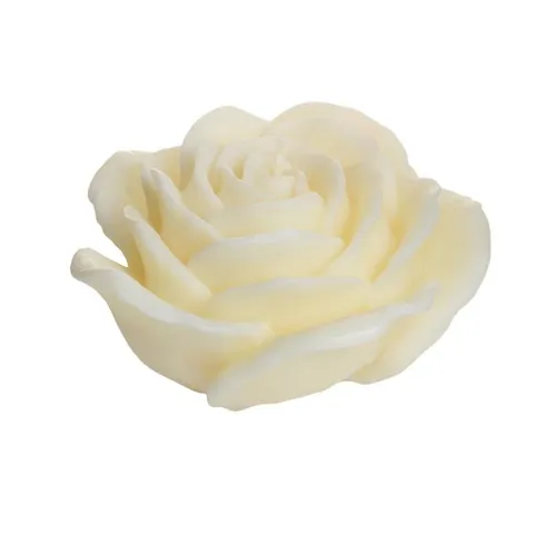 Dekohelden24 Adventskerze Hochwertige Duftkerze als Rosenblüte in verschiedenen Farben, aus (1 Stück, 1-tlg), Duftkerze