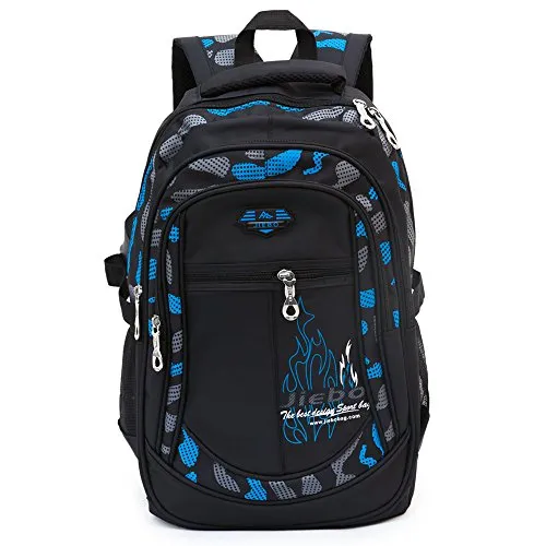 Kinder Schulrucksack für Jungen Schulrucksack Rucksack Jugendliche Schultasche Outdoor Freizeit Daypack (Blau)