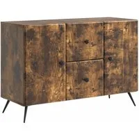 vidaXL Sideboard Geräucherte Eiche 89 x 34,5 x 60 cm
