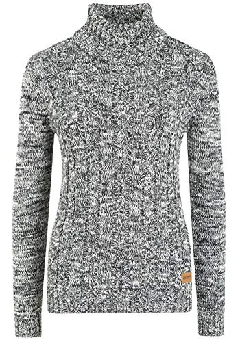 OXMO OXPhilipa Damen Rollkragenpullover Pullover mit Rollkragen 100% Baumwolle Regular fit, Größe:S, Farbe:Insignia B (791991)