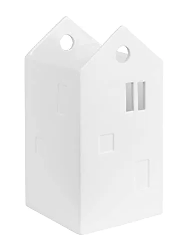 Räder Design Vase Wohnhaus 0016583 - Kerzenständer aus elegantem weißem Porzellan, vereint Form und Funktion für eine subtile Eleganz in Ihrem Zuhause.