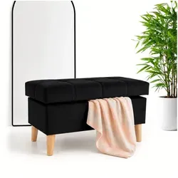 Outentin Velvet Puff Hocker mit Stauraum