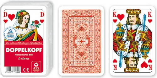 Doppelkopf franz.Bild Leinen, 1Stück