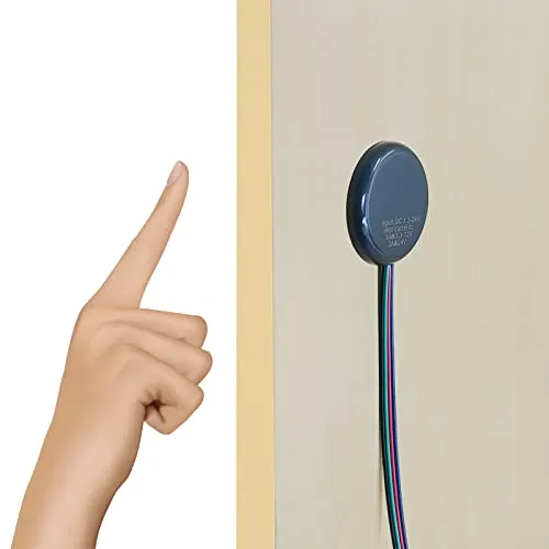 STBTECH 12V LED Touch Dimmer Schalter - Verdeckter Sensorschalter für Smart Home - Dimmschalter für LED Lichtleisten, einfach zu installieren und durchdringt Materialien wie Holz und Glas. Ideal für individuelle Beleuchtungskontrolle in Ihrem Zuhause.