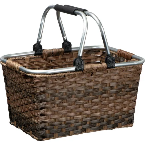 Rattan Einkaufskorb - Vielseitiger Picknickkorb und Pilzkorb - Aufbewahrungsbeutel & -taschen, handgefertigt aus Rattan, ideal für Picknicks und den Einkauf, robust und stilvoll.