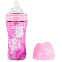 Produktbild Twistshake Babyflasche, Pink, Metall, Kunststoff, 330 ml, 7.6x19.2x7.6 cm, BPA-frei, Füttern, Flaschenzubehör & Sauger