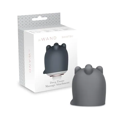Le Wand Shiatsu Deep Tissue Massage Attachment, Grey OS