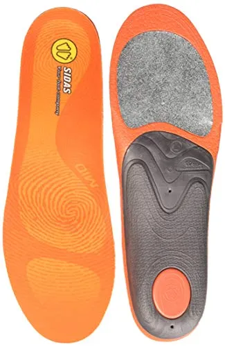 Sidas Uni 3Feet Winter Mid-Einlegesohlen, Orange, S EU von Sidas
