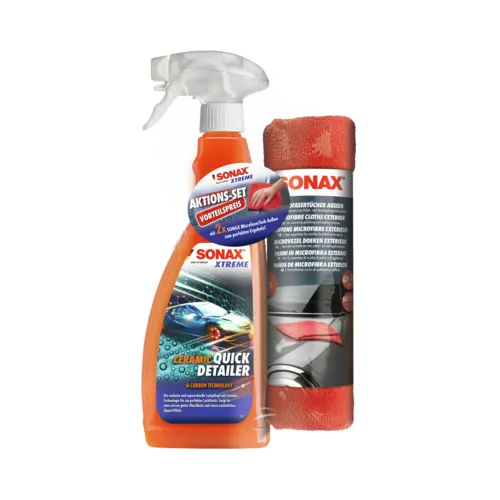 Sonax Lackversiegelung XTREME Ceramic QuickDetailer mit MicrofaserTücher Außen 02687410