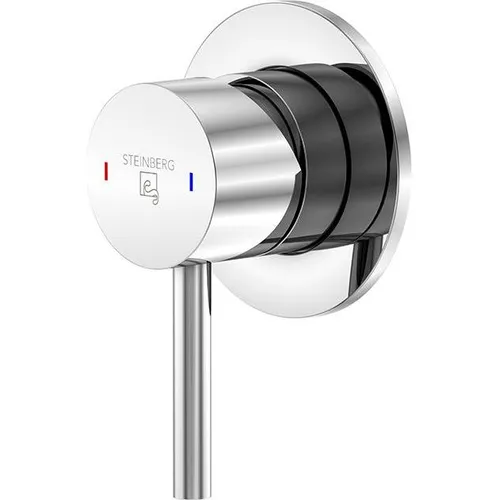 Steinberg Brause-Einhebelmischer 100 2250, chrom - Armaturen mit modernem, rundem Design und Basic-Technologie für optimale Wassersteuerung, ideal für Ihr Badezimmer oder die Dusche.