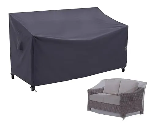 F&J Outdoors Abdeckung Gartensofa Abdeckhauben für Loveseat 158x84x61/81cm | 2-Sitzer Abdeckung für Loveseat, Lounge-Sofa & Gartenbank, UV-beständig, robust, wetterfest gegen Regen, Sonne und Staub