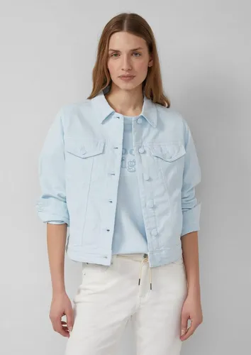 s.Oliver Leichte Denim-Jacke - Klassische Denim-Jacke in elastischer Qualität für optimalen Tragekomfort. Mit regulärer Passform, langem Arm und praktischen Brusttasche, ideal für lässige Outfits.