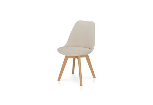Schalenstuhl Charly in Creme – Eleganter Esszimmerstuhl - Der Schalenstuhl Charly vereint stilvolles Design und hohen Komfort. Mit stabilem Kunststoffsitz und gepolstertem Kissen ist er ideal für jeden Essbereich. Maße: 49 x 84 x 51 cm. Jetzt 10€ Willkommens-Gutschein sichern!