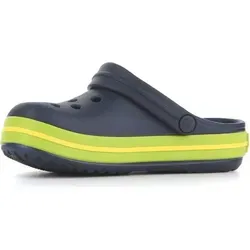 crocs Unisex-Kinder Crocband K Clogs - Navy/Volt Green, 19/20 EU - Clogs für Jungen mit rutschfester Sohle und antimikrobieller Wirkung, ideal für den Freizeitspaß und die Bootsreise ohne Streifenbildung.