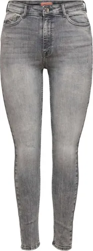 ONLY ONLPAOLA LIFE HW SKINNY AZG852 Medium Grey Denim - Skinny Fit Jeans mit High Waist, dehnbarem Material für eine figurformende Passform. Perfekt für einen stylishen Look im Alltag.