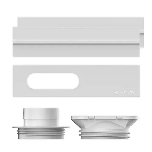 AC Infinity Fenster-Einbauset für 100mm & 150mm Rohrventilatoren | 100 Mm & 150 mm Rohrlüfter Kompatibel mit HVAC-Schläuchen, Klimaanlagen, Ablufttrocknern und Grow-Zelt-Lüftung