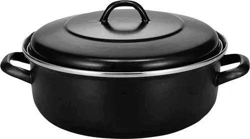 Krüger Haushaltswaren KB28 Bräter 28cm - Pfannen - Hochwertiger KRÜGER Kölner Bräter, ideal für alle Herdarten, inkl. Induktion, mit robustem Deckel und rostfreiem Rand für gleichmäßiges Garen.