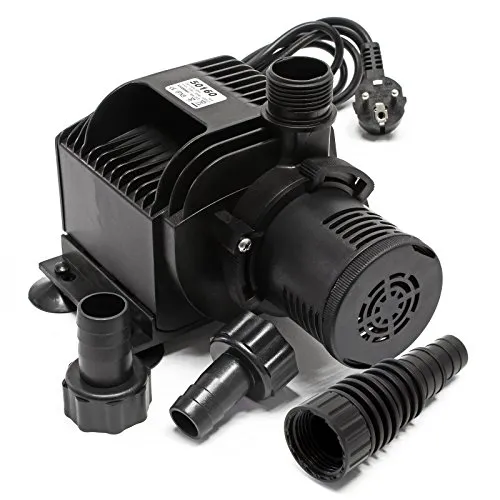 SunSun HJ-5000 ECO Teichpumpe SET - Leistungsstarke Wasserpumpe mit 4000 l/h bei nur 65 W, ideal für effiziente Wasserzirkulation in Koiteichen und Gartenteichen. Vielseitig einsetzbar als Bachlauf- oder Filterpumpe.