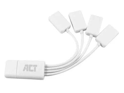 ACT USB 2.0-Hub mit 4 Anschlüssen, Spinnenmodell
