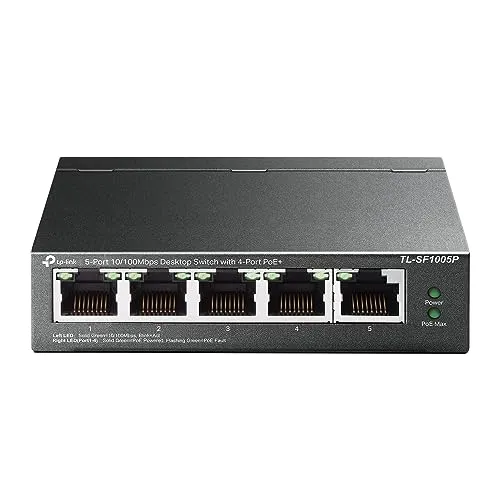 TP-Link tl-SF1005p Desktop Switch US version 5 Anschlüsse 5 Port PoE