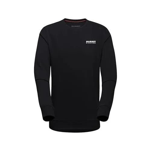 Mammut Core ML Crew Neck Men 1862 Black (L) - Pullover & Hoodies aus weichem French-Terry-Stoff, der Feuchtigkeit abtransportiert und warm hält. Ideal für Outdoor-Aktivitäten wie Klettern und Wandern.