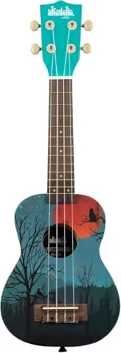 KALA Ukadelic UK-MOONRISE - Moonrise Soprano Ukulele, with Tote Bag