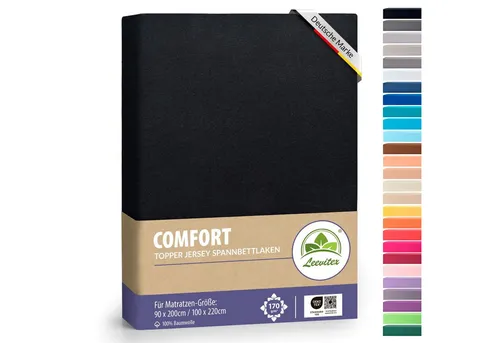 Bettlaken Schwarz von Leevitex