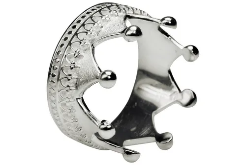 SILBERMOOS Damen Ring Kronenring aus 925 Sterling Silber von SILBERMOOS
