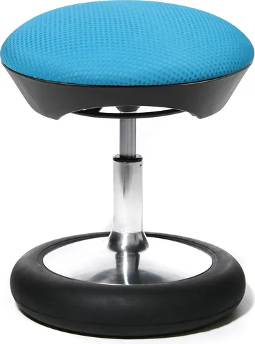 TOPSTAR Sitness Kid 20 NET Quarius Blau - Ergonomischer Kinder-Hocker - Hocker fürs Kinderzimmer mit 3D-bewegtem Sitzen für gesunde Haltung. Höhenverstellbar, wächst mit dem Kind und sorgt für aktives, dynamisches Sitzen. Made in Germany, kindgerechtes Design.