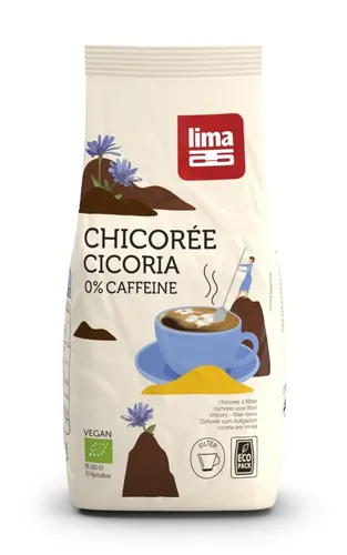Lima-Zichorie für das Brauen 500 g - Kaffeemaschinen und Kaffee-Ersatz, koffeinfrei und nachhaltig verpackt für ein vollmundiges Aroma ohne künstliche Zusätze.