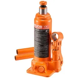 VEVOR Stempelwagenheber 4t - Hydraulikheber für vielseitige Anwendungen - Wagenheber & Unterstellböcke, mit einer Tragkraft von 4 t und einem flexiblen Hubbereich von 185-350 mm, ideal für Reparaturen und Wartungen.