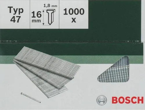 Bosch Nägel Typ 47 1.8 x 1.27 x 16 mm 1000 Stk. 2609255809