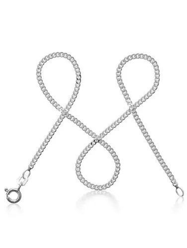 modabilé Silberkette Panzerkette SINCERE, 2,1mm, 35cm aus 925 Sterlingsilber - Elegante Damenhalskette aus 925 Sterlingsilber, perfekt für jeden Anlass. Zeitloses Design und filigrane Verarbeitung machen sie zum idealen Geschenk für besondere Momente.