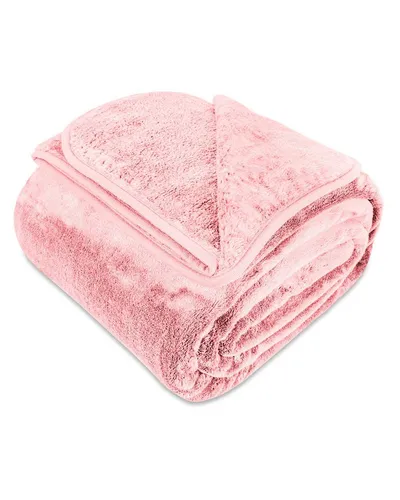 Wohndecke Cashmere-Feeling – Gräfenstayn Kuscheldecke in pink von Gräfenstayn