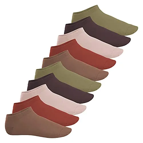 Footstar EVERYDAY! 10 Paar Damen & Herren Sneaker Socken - Herbstfarben 43-46