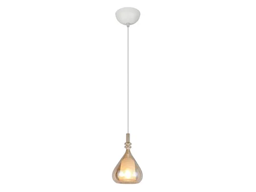 Kleine LED Pendelleuchte 1-flammig, Glaslampe für Wohnzimmer und Esstisch, Ø 16cm