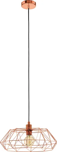Eglo Hängeleuchte Carlton, Kupfer, 110 cm - Elegante Esstischlampe aus Metall in Kupfer, mit einem Durchmesser von 110 cm, sorgt für stilvolle Innenbeleuchtung und eine gemütliche Atmosphäre.