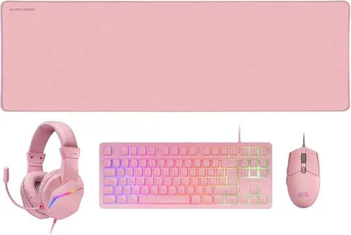 MARSGAMING RGB MCP Gaming-Set: Tastatur, Maus, Headset und XXL Mousepad