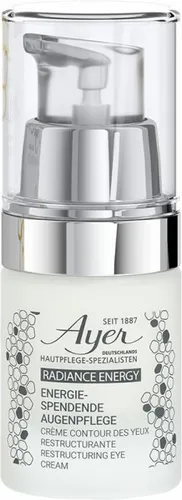 Ayer Radiance-Energy Restructuring Eye Cream 20 ml - Augenpflege für strahlende Augen: Diese energiegebende Creme bekämpft Schwellungen und Falten, ideal für Frauen ab 40. Mit hochwertigem EBL-Komplex für eine vitalisierte Augenpartie.