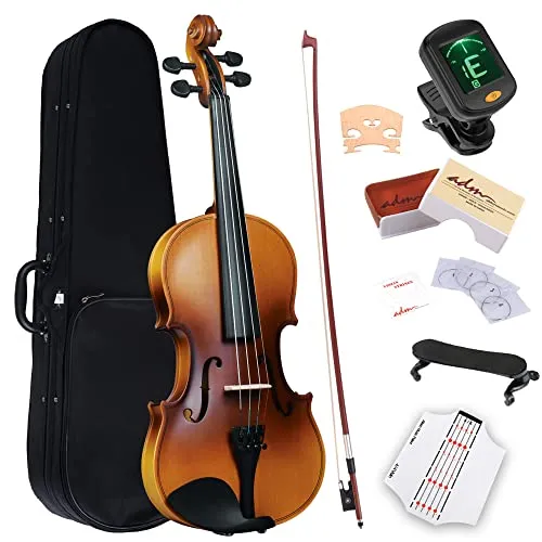 ADM Violine 4/4 für Erwachsene & Anfänger, inkl. Zubehör - Noten für Violine solo, komplettes Starter Kit mit hochwertigem Zubehör für einen schnellen und einfachen Einstieg ins Geigenspiel.